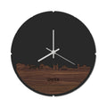 Skyline Klok Rond Sneek Noten
