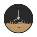 Skyline Klok Rond Spijk Zevenaar Bamboe