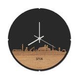Skyline Klok Spijk-Zevenaar Eiken houten cadeau decoratie relatiegeschenk van WoodWideCities