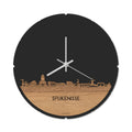 Skyline Klok Rond Spijkenisse Eiken