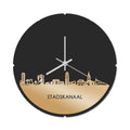 Skyline Klok Rond Stadskanaal Goud Metallic