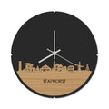 Skyline Klok Rond Staphorst Bamboe