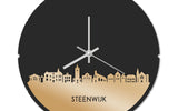 Skyline Klok Rond Steenwijk Goud Metallic