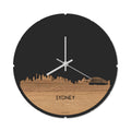 Skyline Klok Rond Sydney Eiken