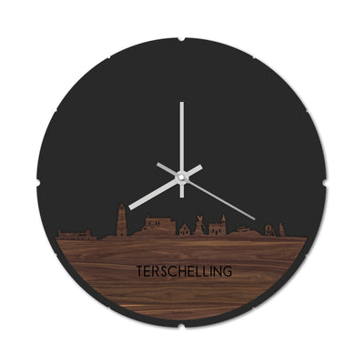 Skyline Klok Rond Terschelling Noten