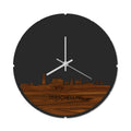 Skyline Klok Rond Terschelling Palissander