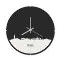 Skyline Klok Rond Texel Wit Glanzend
