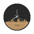 Skyline Klok Rond Tilburg Bamboe