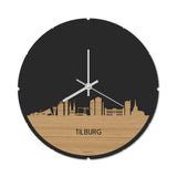 Skyline Klok Rond Tilburg Bamboe