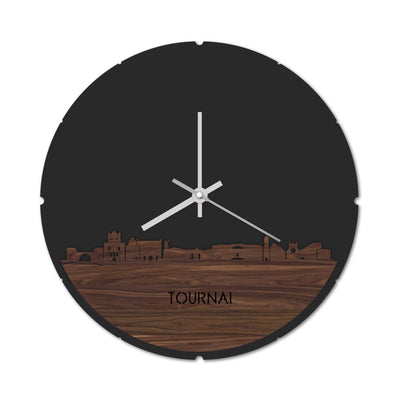 Skyline Clock Round Tournai Nuts