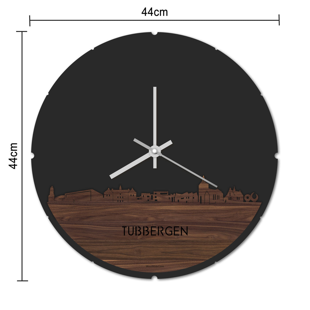 Skyline Klok Tubbergen Eiken houten cadeau decoratie relatiegeschenk van WoodWideCities