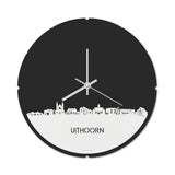 Skyline Klok Rond Uithoorn Wit Glanzend