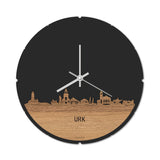 Skyline Klok Rond Urk Eiken