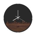 Skyline Klok Rond Urk Noten