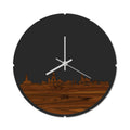 Skyline Klok Rond Urk Palissander