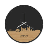Skyline Klok Rond Utrecht Bamboe