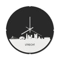 Skyline Klok Rond Utrecht Wit Glanzend