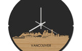 Skyline Klok Rond Vancouver Bamboe
