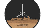 Skyline Klok Rond Vancouver Eiken