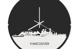 Skyline Klok Rond Vancouver Wit Glanzend