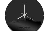 Skyline Klok Rond Vancouver Zwart Glanzend
