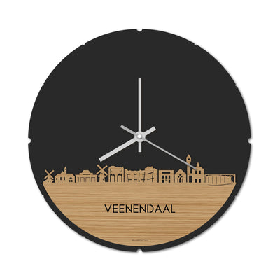 Skyline Klok Rond Veenendaal Bamboe