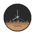 Skyline Klok Rond Veldhoven Eiken