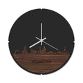 Skyline Klok Rond Veldhoven Noten
