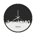 Skyline Klok Rond Venray Wit Glanzend