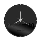 Skyline Klok Rond Venray Zwart Glanzend