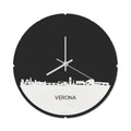 Skyline Klok Rond Verona Wit Glanzend