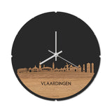 Skyline Klok Rond Vlaardingen Eiken