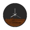 Skyline Klok Rond Vlieland Palissander
