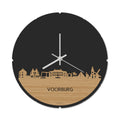 Skyline Klok Rond Voorburg Bamboe