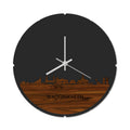 Skyline Klok Rond Waddinxveen Palissander