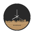 Skyline Klok Rond Wassenaar Bamboe