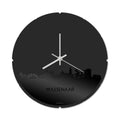 Skyline Klok Rond Wassenaar Zwart Glanzend