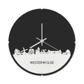 Skyline Klok Rond Westerwolde Wit Glanzend