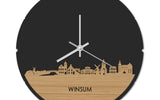 Skyline Klok Rond Winsum Bamboe