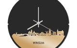 Skyline Klok Rond Winsum Goud Metallic