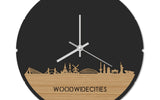 Skyline Klok Rond WoodWideCities Bamboe