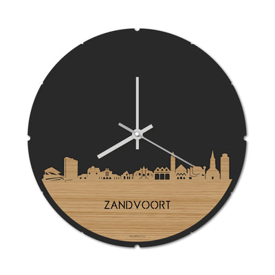 Skyline Klok Rond Zandvoort Bamboe