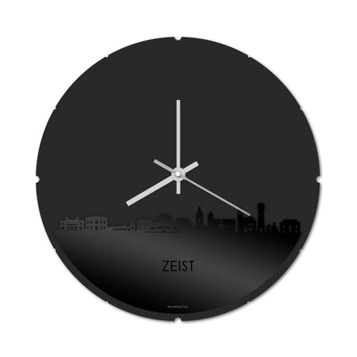 Skyline Clock Round Zeist Black Glossy