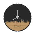 Skyline Klok Rond Zevenaar Bamboe