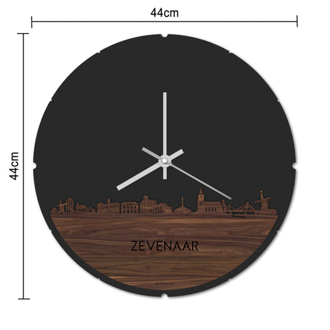 Skyline Klok Zevenaar Eiken houten cadeau decoratie relatiegeschenk van WoodWideCities