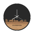 Skyline Klok Rond Zevenbergen Eiken