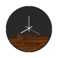 Skyline Klok Rond Zwolle Palissander