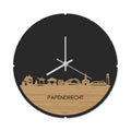 Skyline Klok Rond Papendrecht Bamboe