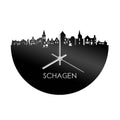 Skyline Klok Schagen Zwart Glanzend