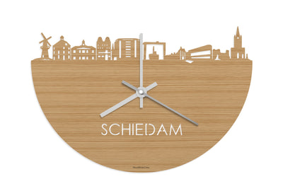 Skyline Clock Schiedam Bamboo